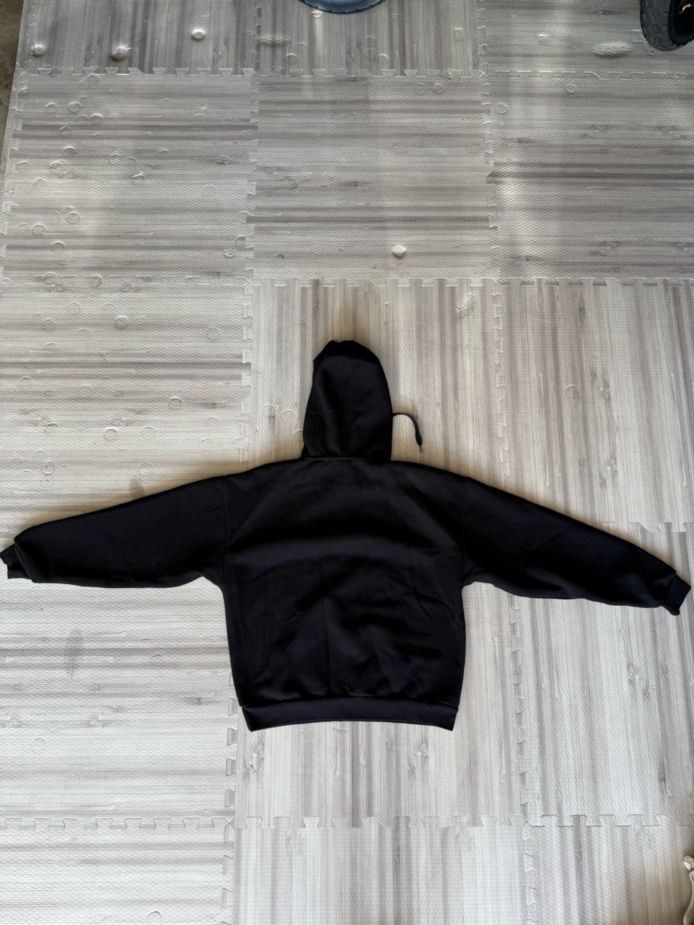 ALO Yoga Black Straight Leg Pants & Hoodie Set - Picture 3 of 11